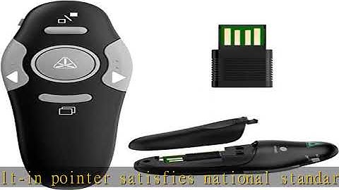 QUI Presentation Clicker Wireless Presenter Remote, RF 2.4GHz USB Powerpoint Clicker for Mac/Keynot
