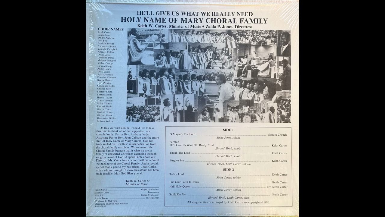 Holy Name of Mary Choral Family - He'll Give Us What We Really Need (2025 Restoration)