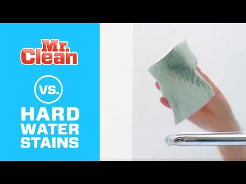 How to Remove Hard Water Stains with the Magic Eraser | Mr. Clean