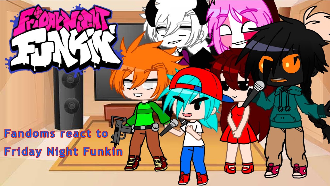 Fandoms react to Friday Night Funkin memes and mods