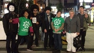 第25回路上ちゃぶ台@やろまい前夜祭MG・豪、緑の党の人訪問