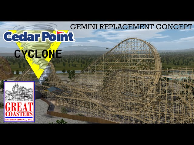 Cedar Point Cyclone - GCI Wooden Coaster - Gemini Replacement