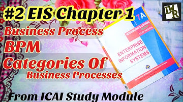 #2 EIS Chapter 1 || Automated Business Processes || Business Processes, BPM, Categories of B.Process
