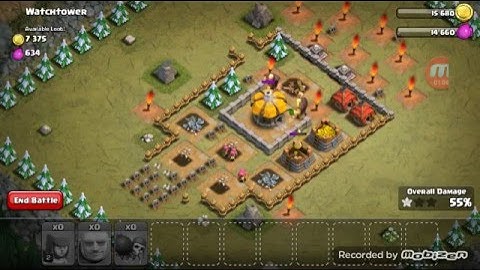 Clash of Clan | Attacking Watchtower 3 star