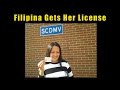 Driver's License Road Test with Pretty Filipina