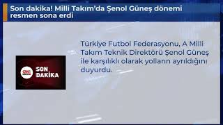 Son Dakika Milli Takımda Şenol Güneş Dönemi Resmen Sona Erdi