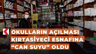 Okulların açılması kırtasiyeci esnafına “can suyu” oldu