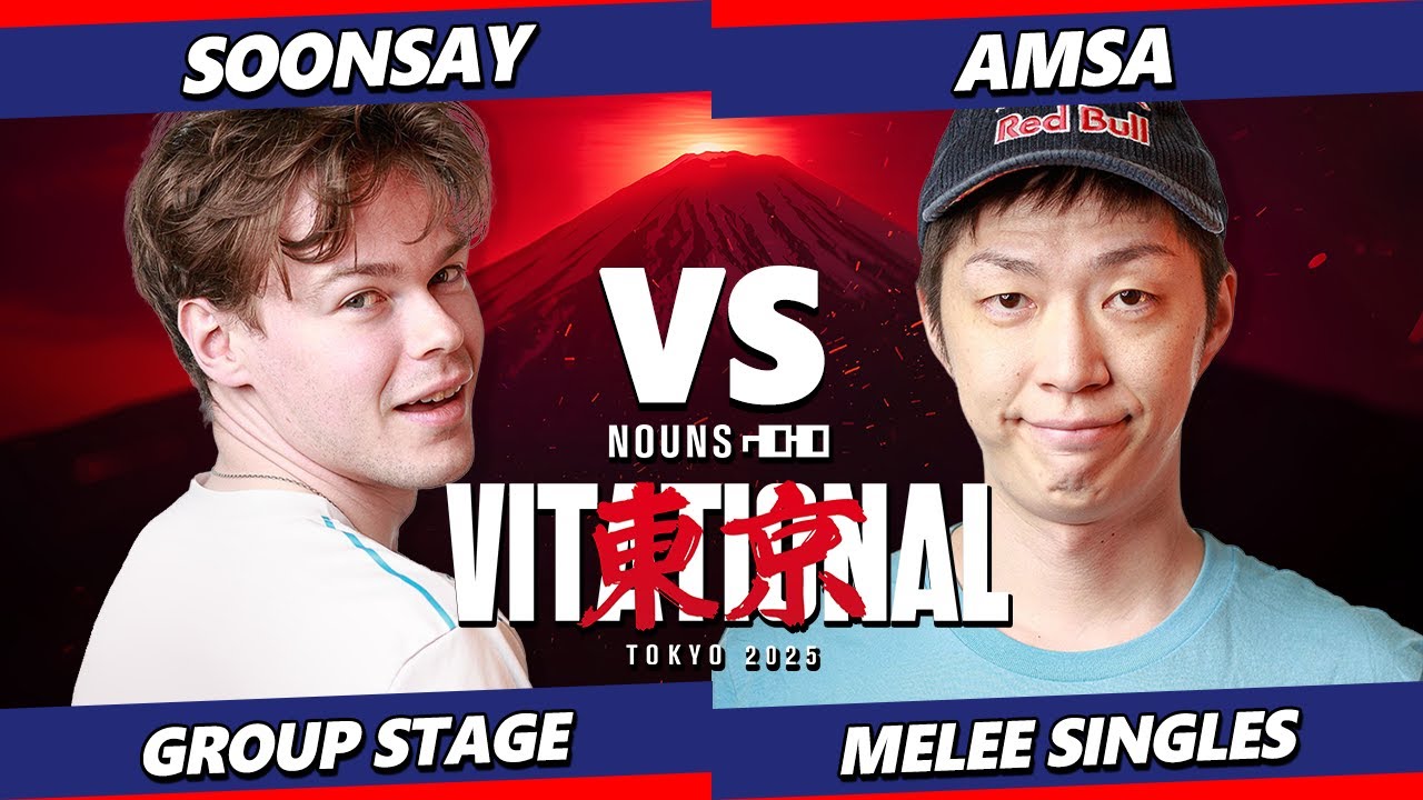 Nounsvitational 2025 - Soonsay (Fox) Vs. aMSa (Yoshi) Smash Melee - SSBM