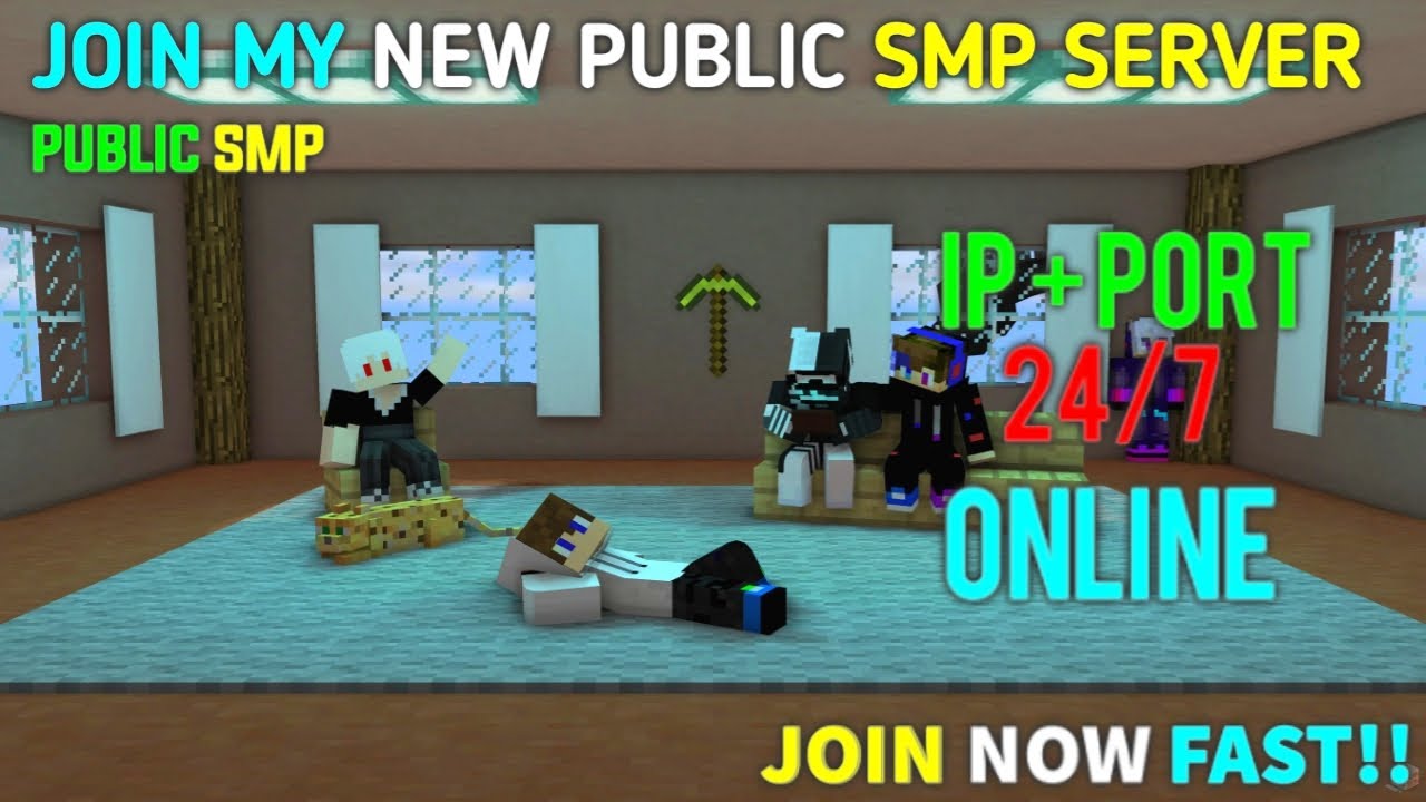 MINECRAFT PUBLIC SMP LIVE || 24/7 SERVER JAVA + MCPE || FREE TO JOIN ...