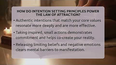 How Do Intention Setting Principles Power The Law Of Attraction? - Spiritual Universe Unlocked