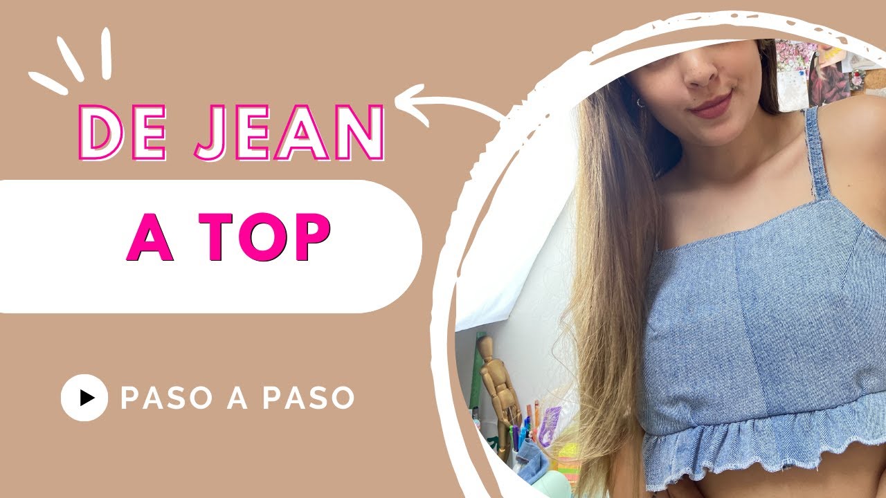 Cómo crear  y confeccionar un top  de jeans/Tefa Oquendo/Diseño/Paso a paso