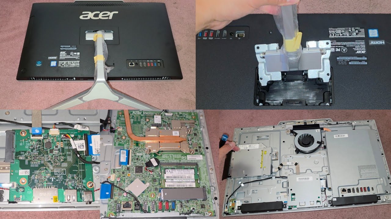 acer Aspire Z24-890-UA91 Disassembly RAM SSD Hard Drive Upgrade