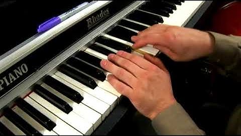 Playing 1st Chord of D Flat (Db) Blues Scale on Piano