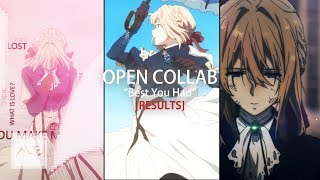Open Collab Best You Had [Results]
