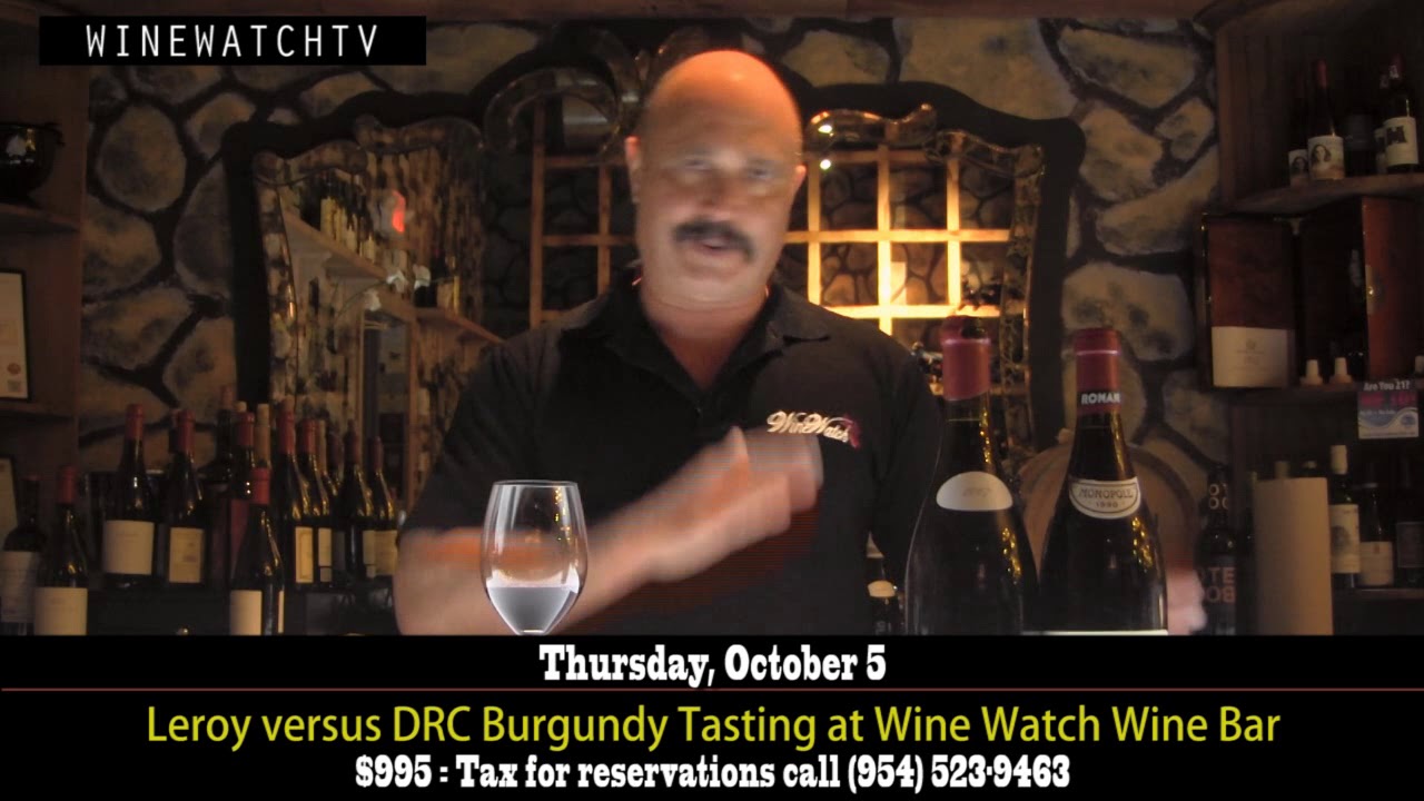 Leroy versus DRC Burgundy Tasting at Wine Watch Wine Bar