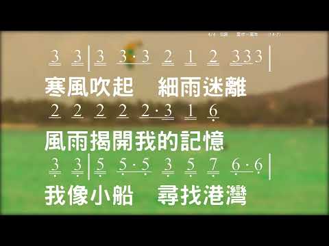 愛你一萬年 Love You 10,000 Years 詞：杜莉(林莉) 曲：大野克夫(日本) 教唱版 簡譜 中文字幕 人聲演唱 寇佳踪 John Kou