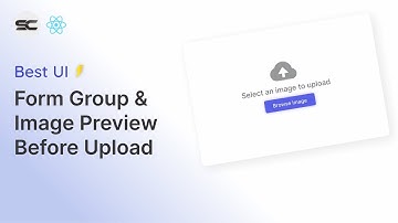 Form Group Validation and Image Preview - Best UI Design | React JS Tutorial