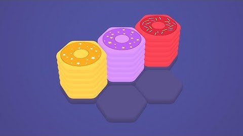 Donut Stack Sort (by ABC) IOS Gameplay Video (HD)