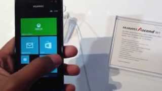 Huawei Ascend W1 Windows 8 Phone- CES 2013
