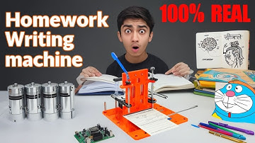 मिल गया होमवर्क लिखने वाली मशीन | Homework Writing Machine DIY Kit | IOT Arduino Projects 100% Real