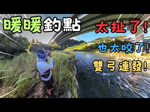 暖暖釣點瘋狂出貨！21公分紅貓出水! 雙弓連發，高效飛釣釣法不藏私！｜Maxcatch｜飛釣｜教學｜目孔｜釣點分享｜永裕溯溪鞋｜#flyfishing #溪釣 #釣り