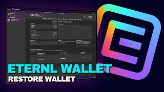 Eternl Light Wallet | Restore a Wallet [English]