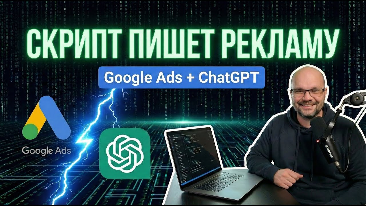 Google Ads + ChatGPT: Скрипт для автогенерации 15 заголовков и 4 описаний