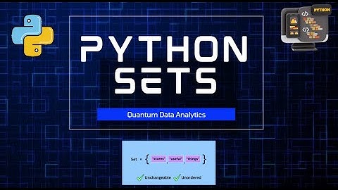 5. Advanced Python Sets Explained in Detail