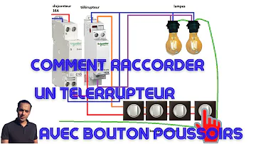 Comment connecter bouton poussoir ?