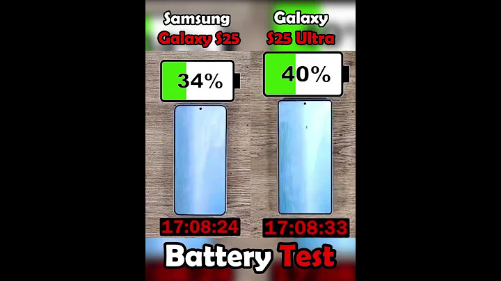 Samsung Galaxy S25 vs Samsung Galaxy S25  Ultra battery test!💀
