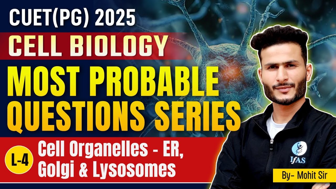 Cell Organelles CUET PG 2025: Top Biology Questions Solved!