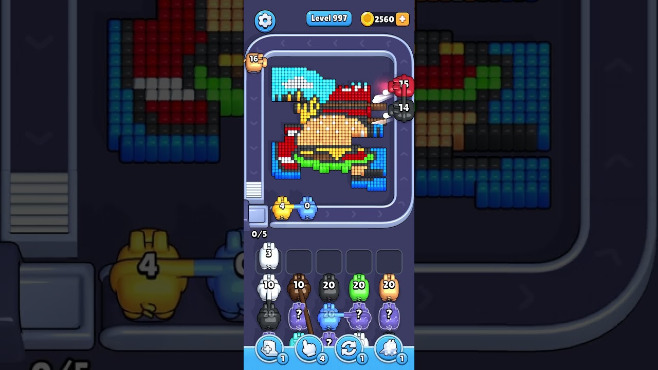 Pixel Flow 848 burger fries