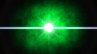 Lens Flare FREE FOOTAGE HD ANIMATION Green Round Black Background