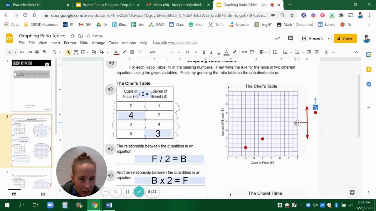 Graphing Ratio Tables Google Slides YouTube