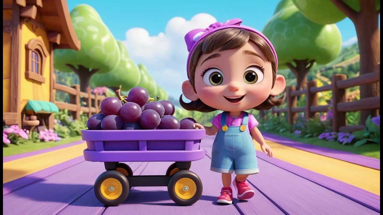 Grape Train Song – Count the Purple Wagons! | Fun Counting Song for ...