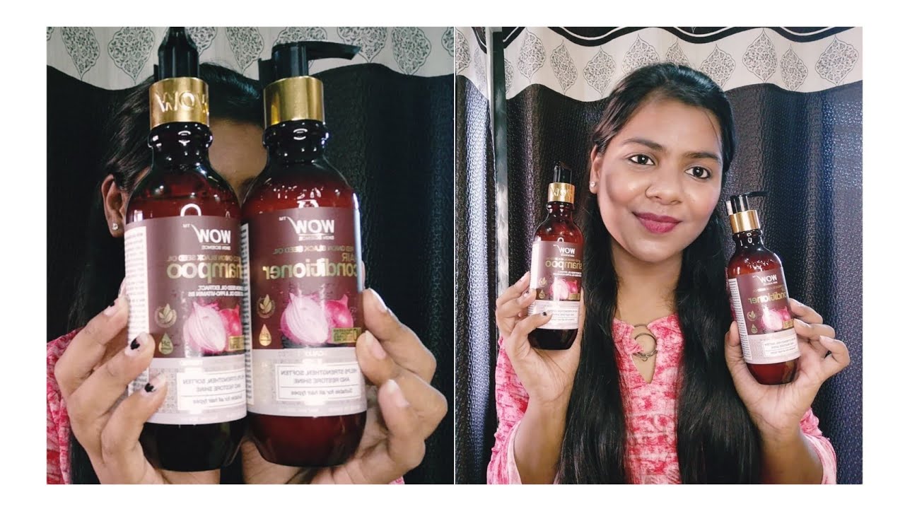 wow skin science Red onion black seed oil shampoo & conditioner review