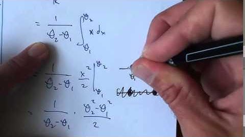 Expectation and Variance of Uniform