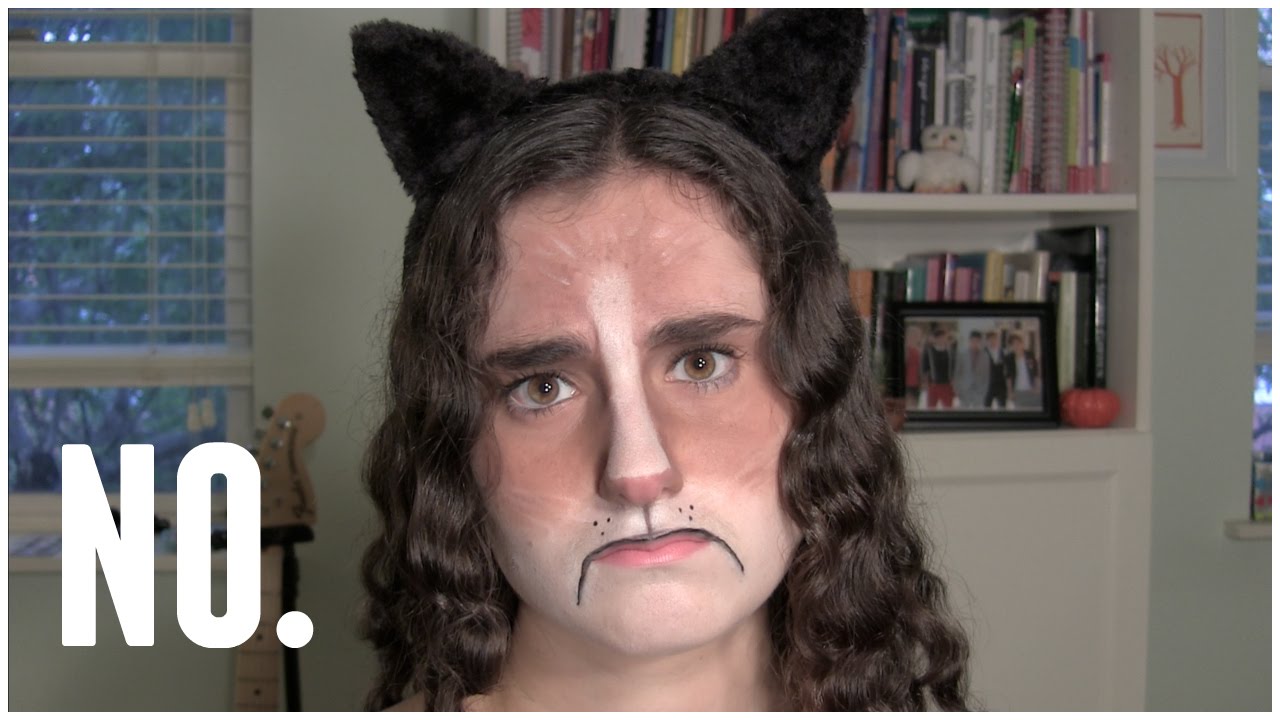 Grumpy Cat Makeup Tutorial LuciaTepperBeauty YouTube
