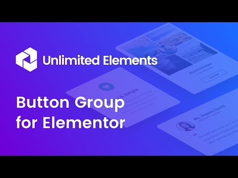 Button Group for Elementor Page Builder
