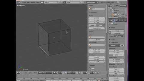 BLENDER COURSE - Vertices Edges And Faces