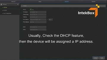 IntekBox IP Input Monitor : Network Setting