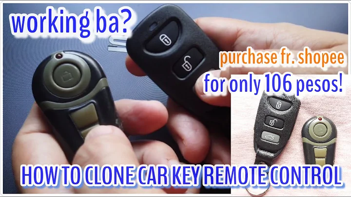 How to CLONE/DUPLICATE a Car Key Remote | Easy steps Shopee Review