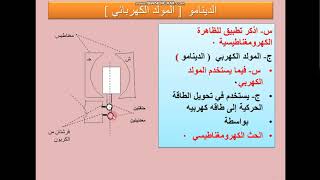 الوحدة   -2  - الدينامو  ( المولد الكهربائي )