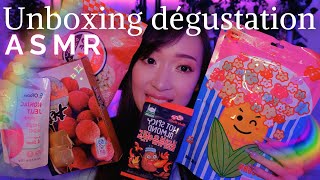 Unboxing ET dégustation trèèèès ASMR de produits japonais et coréens  (box surprise)