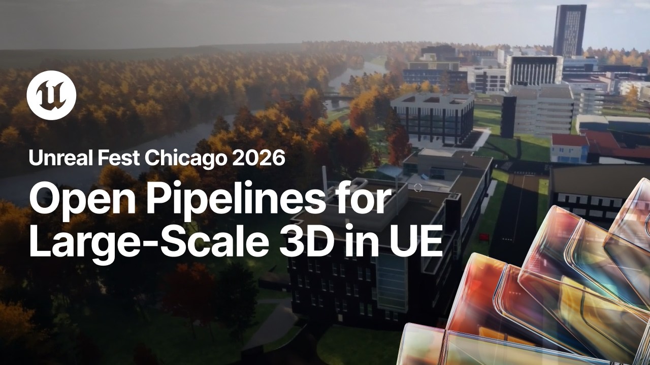 Open Source Pipelines for Large-Scale 3D Data Streaming in Unreal Engine
