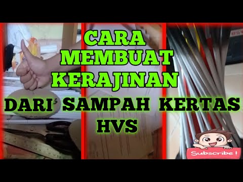 Cara Membuat kerajinan  kertas  HVS  YouTube