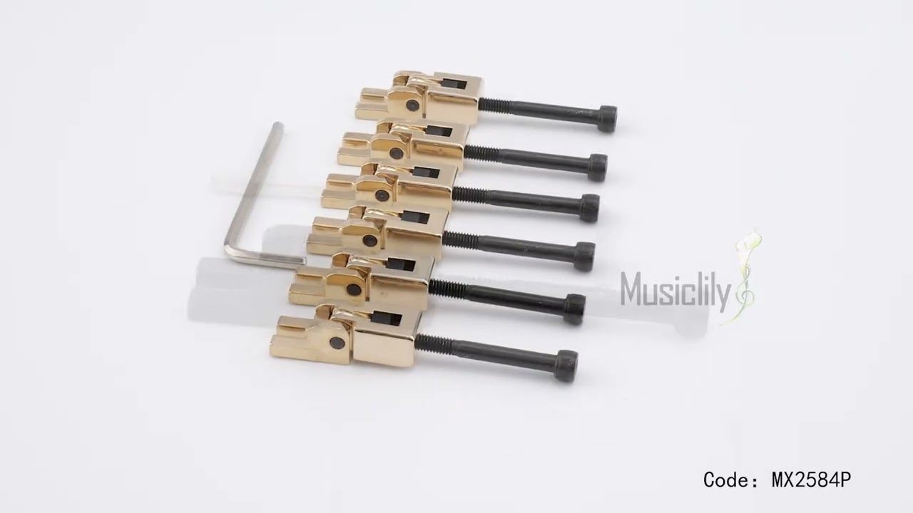 Musiclily Pro 10.8mm Guitar Saddles for Floyd Rose Original/Special Locking Tremolo Bridge 360 show