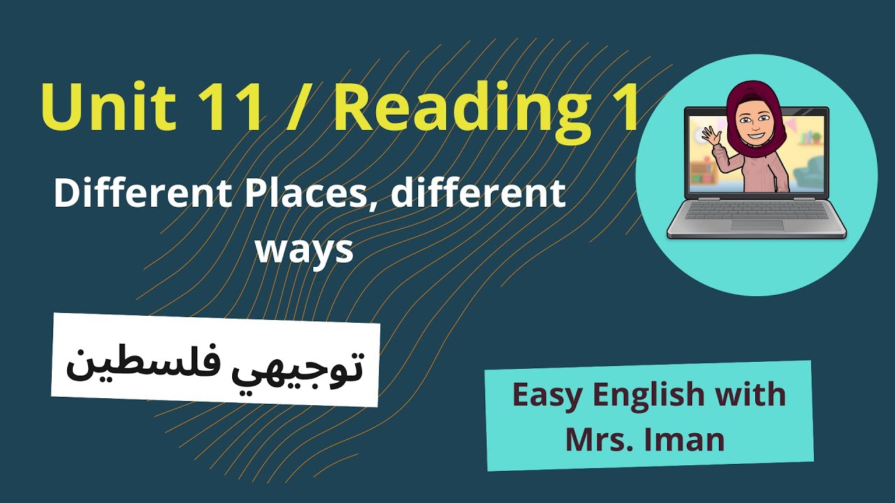 #توجيهي الوحدة 11 Different Places, different ways  القطعة الأولى/ Unit 11 Reading 1