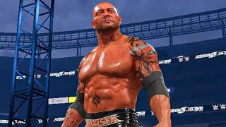 WWE 2k24 BATISTA VS 6 SUPERSTAR A GAUNTLET ELIMINATOR MATCH