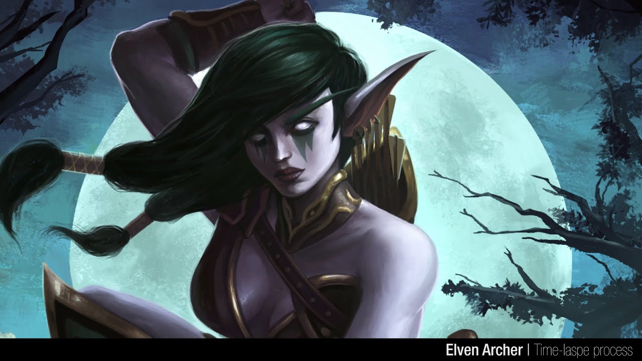 Elven Archer | Time-laspe Digital Painting